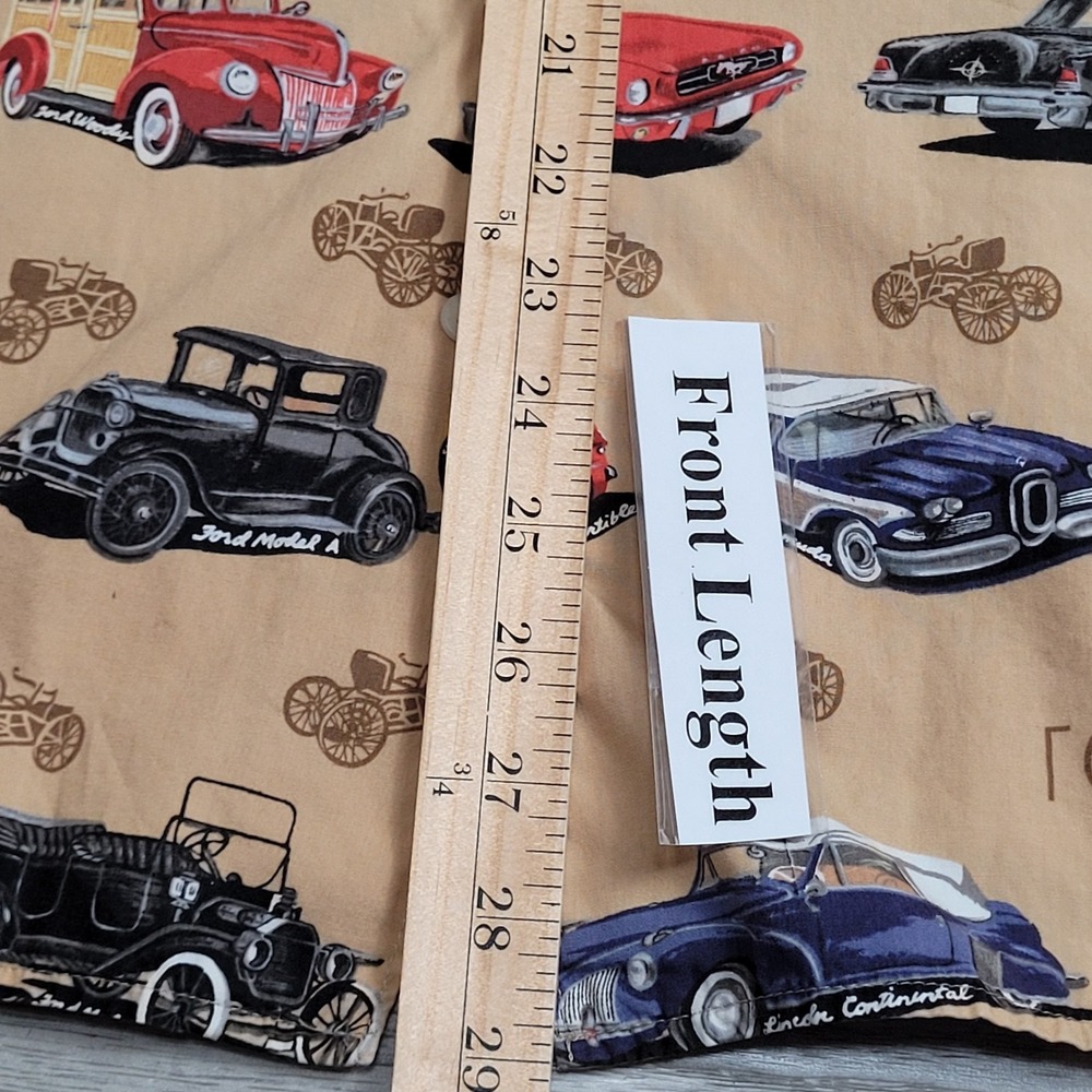 🚗Reyn Spooner Classic Cars Shirt Mens Large Vintage Auto Print Made in Hawaii - Picture 13 of 14